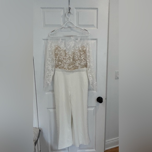 RIME ARODAKY Braham cropped embroidered tulle and crepe bridal jumpsuit - Picture 4 of 6